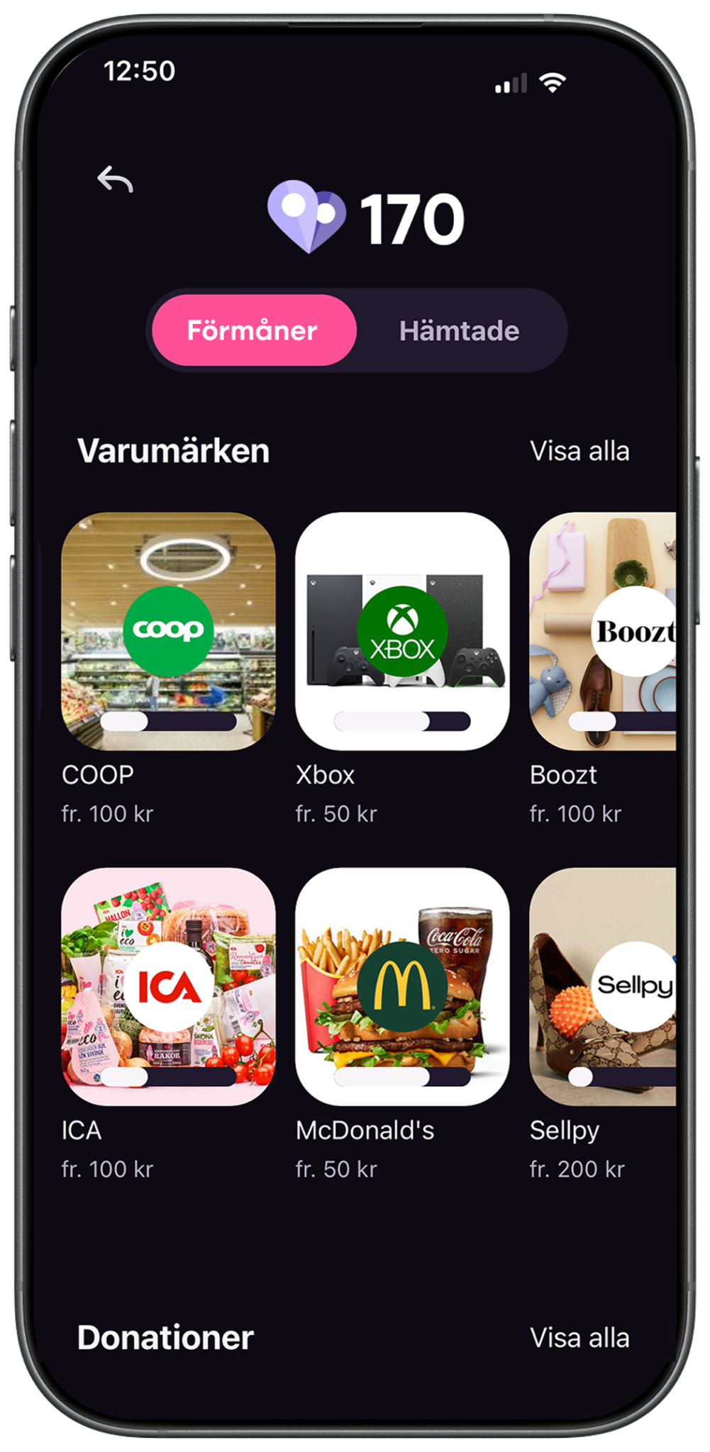 Förmånsshopen där poäng blir förmåner